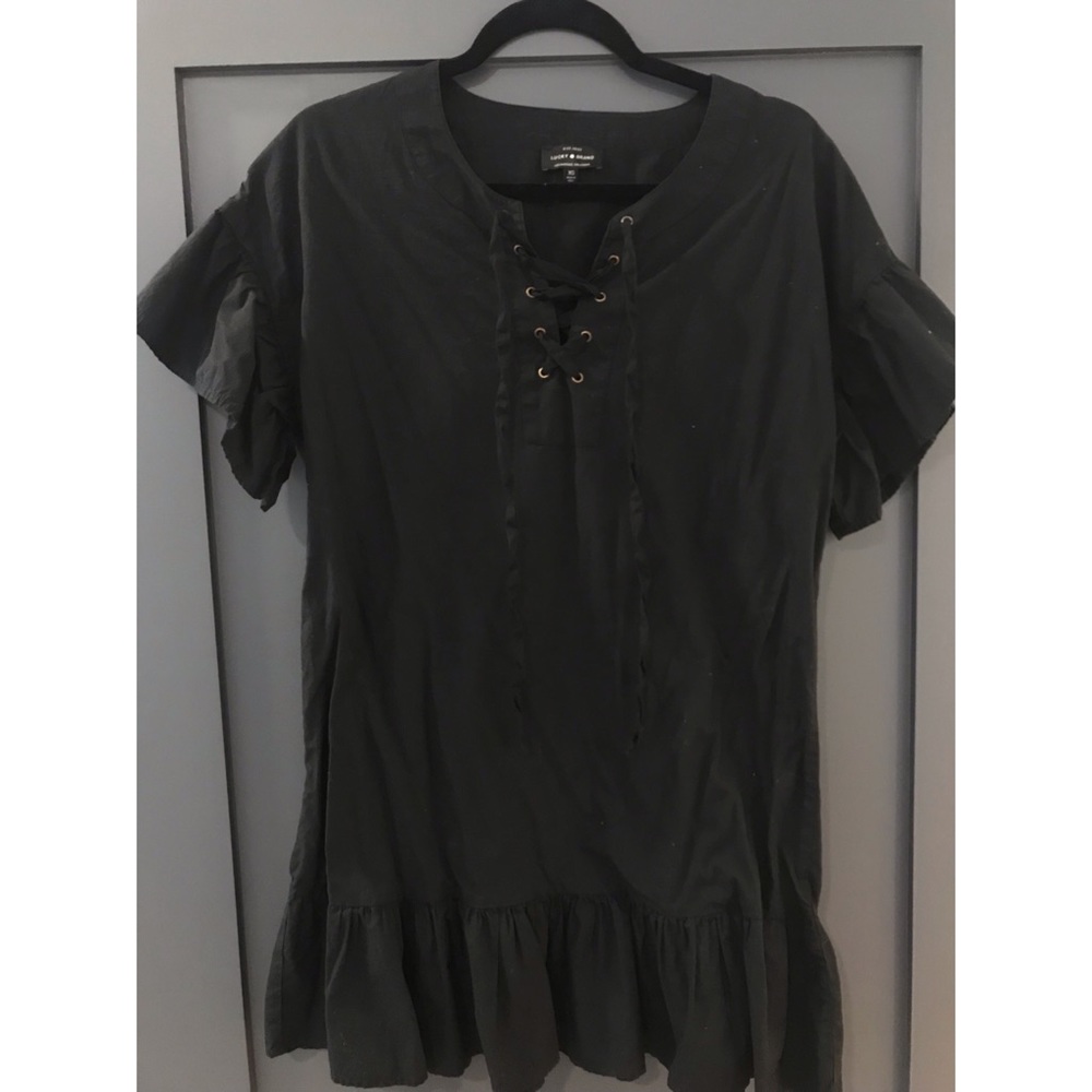 Lucky Brand black lace up tunic! 🖤